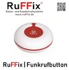 RuFFix ® 1 Taste - Funkbutton weiss/rot inkl. Aufsteller